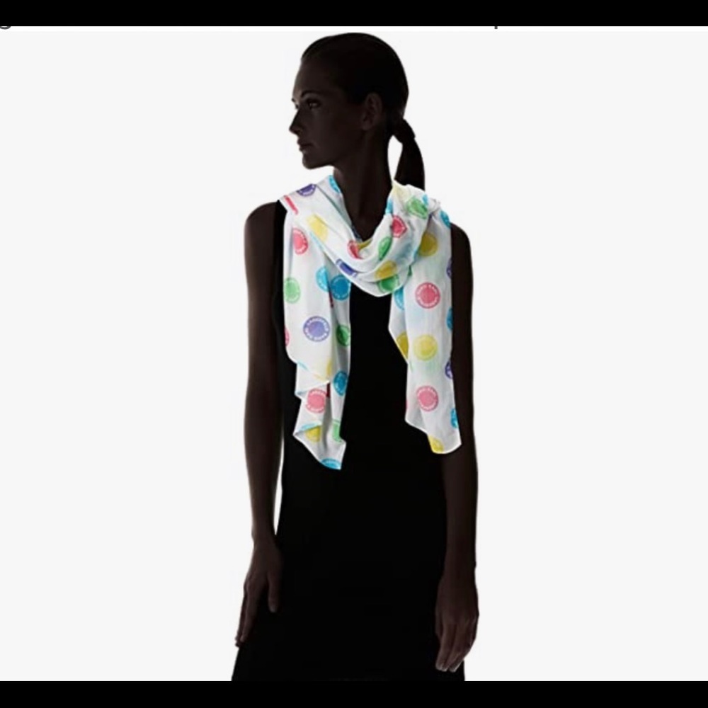 Karl Lagerfeld Paris Logo Rectangle Women's Pareo Multicolor OS NWT